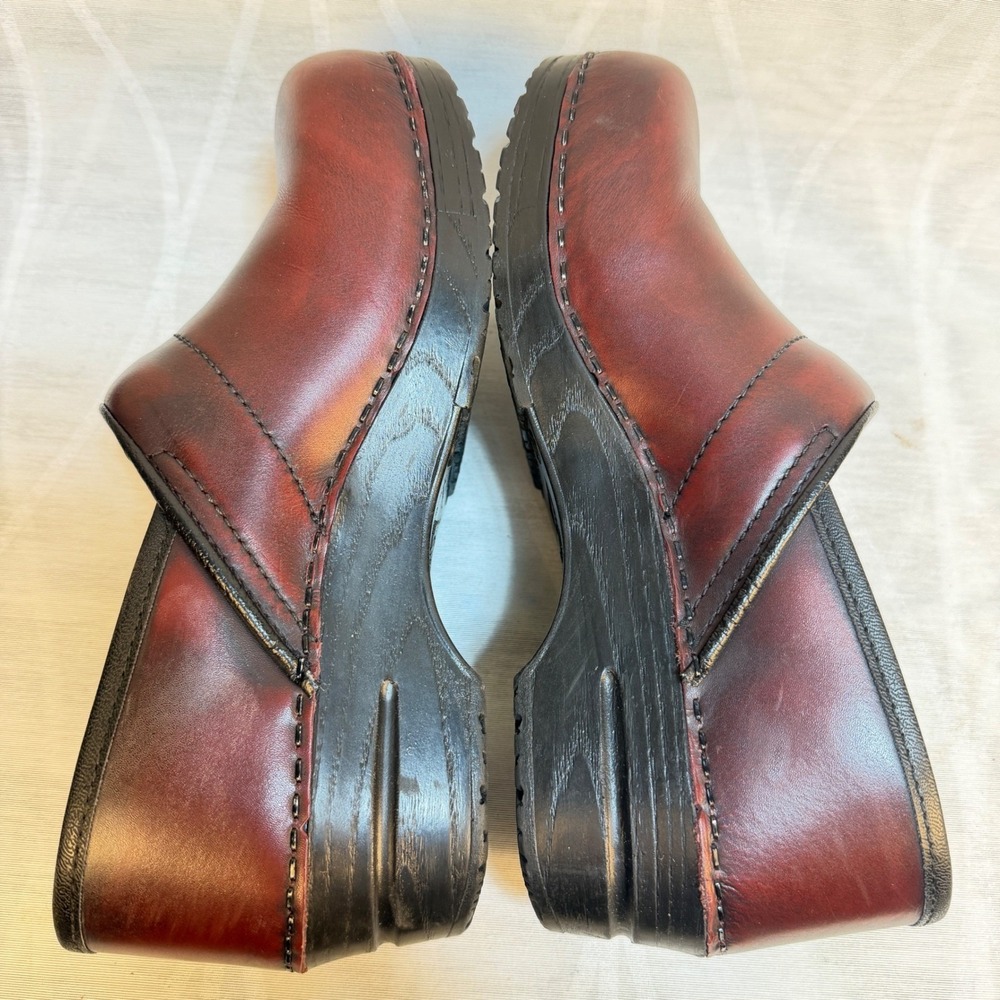 Dansko Women's Professional Cordovan Cabrio Clog US 9.5-10 EU 40 Burgundy - Picture 8 of 12